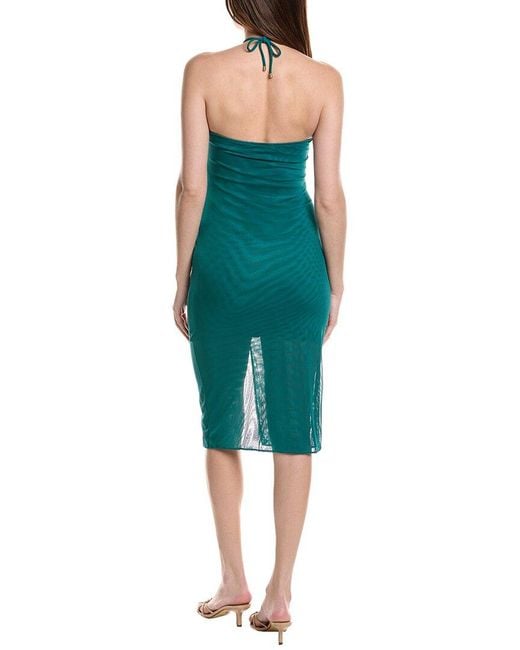 ViX Green Solid Nika Midi Dress