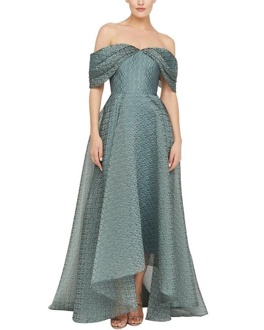 THEIA Green Elysia Gown