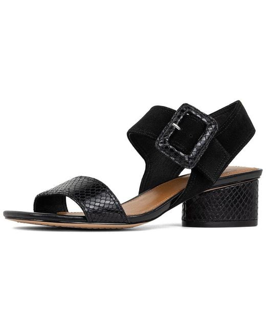 Donald J Pliner Black Mobie Leather Sandal