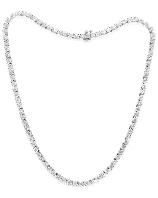 Diana M White Fine Jewelry 18k 17.10 Ct. Tw. Diamond Necklace