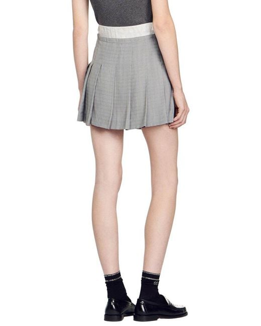 Sandro Gray Libi Skirt