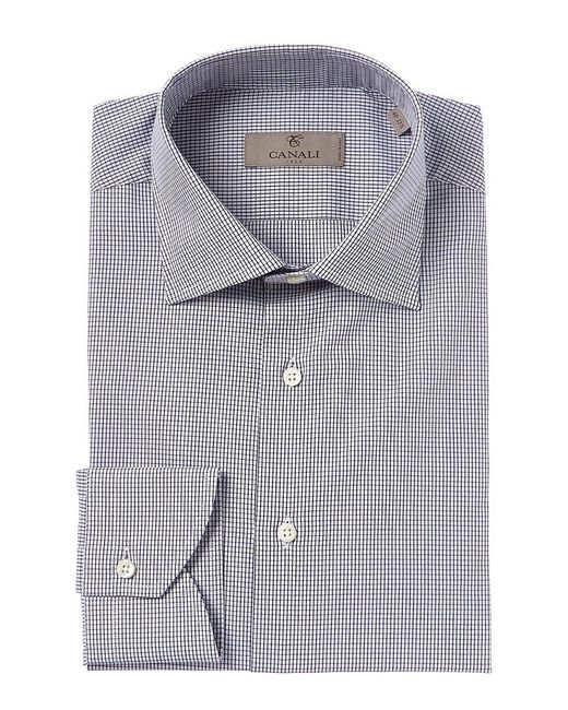 Canali Gray Modern Fit Dress Shirt for men