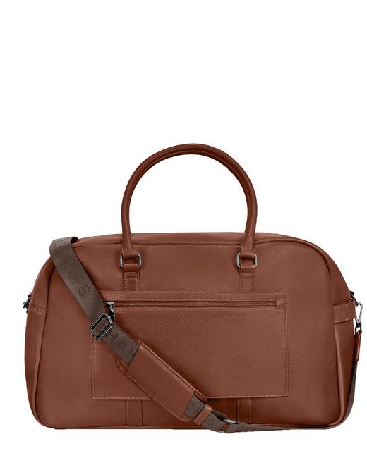 CHAMPS Brown Onyx Leather Duffel Bag