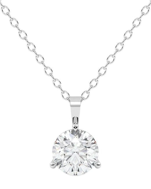 Lab Grown Diamonds White 14k 2.00 Ct. Tw. Lab-grown Diamond Necklace