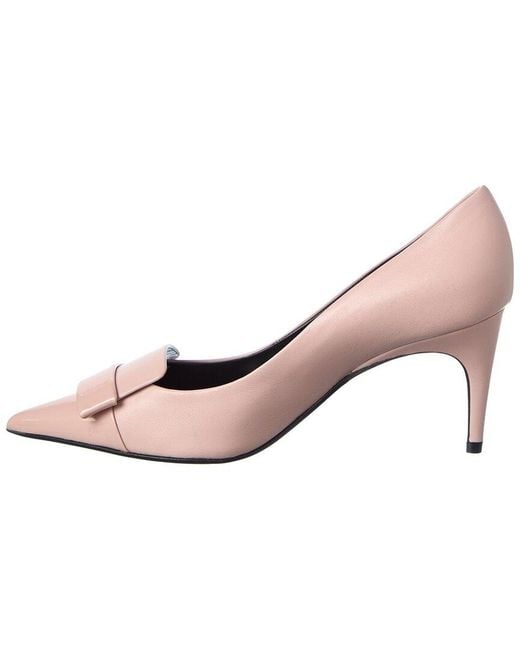 Sergio Rossi Pink 75 Leather Pump