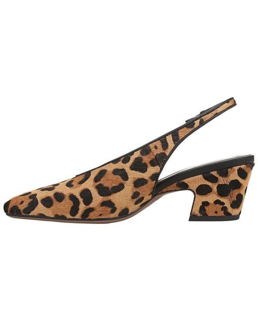 Franco Sarto Brown A-Sutton2 Leather Slingback