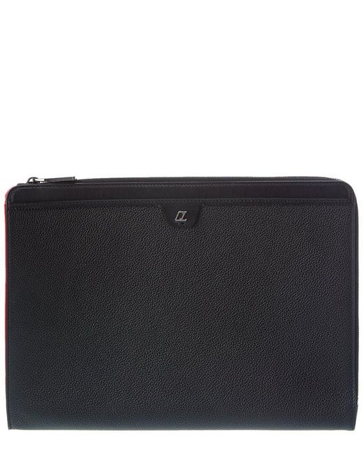 Christian Louboutin Black Leather Wallet for men
