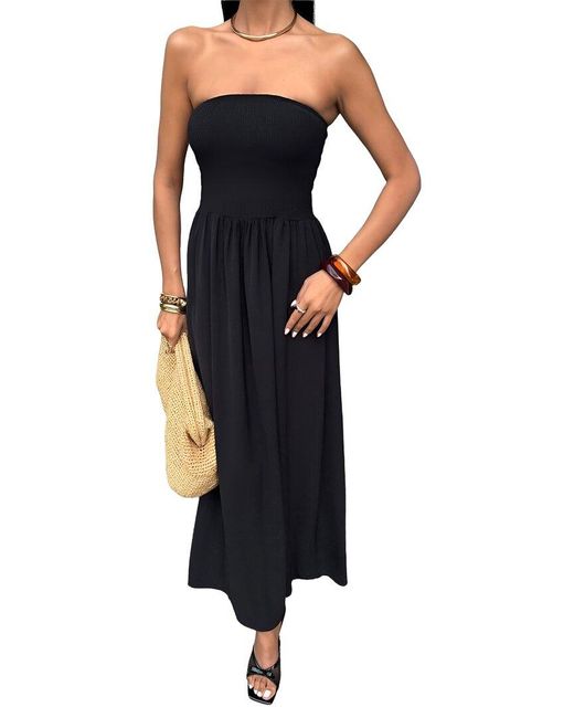 Vincent Black Midi Dress