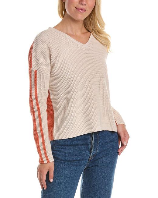 Lisa Todd Blue Colorblocked Sweater
