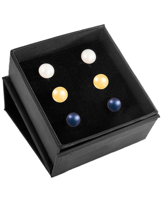 Splendid Black 7-8Mm Pearl Studs