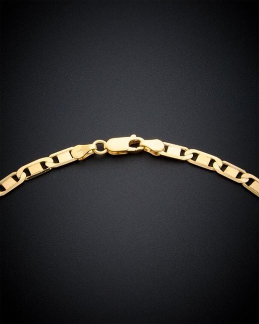 Italian Gold Black 14k Chain Necklace for men