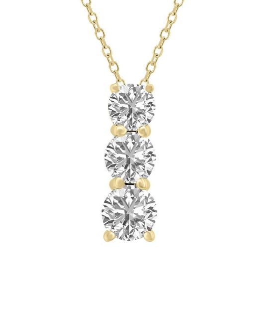 Lab Grown Diamonds White 14k 1.50 Ct. Tw. Lab Grown Diamond Necklace