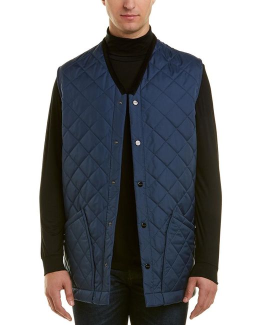 Burberry Blue Diamond Quilted Gilet for men