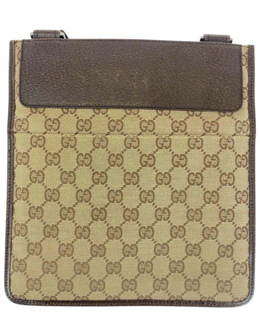 Gucci Multicolor Brown GG Canvas & Leather Shoulder Bag (authentic Pre-loved)
