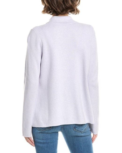 Forte White Cashmere-Blend Blazer