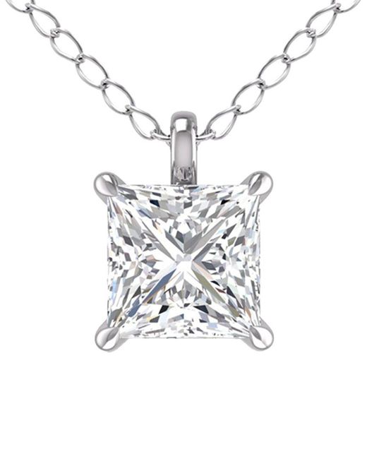 Lab Grown Diamonds White 14k 0.75 Ct. Tw. Lab Grown Diamond Necklace