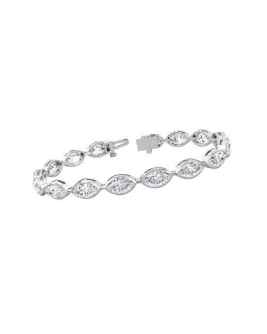 Lab Grown Diamonds White 14K 10.56 Ct. Tw. Lab-Grown Diamond Tennis Bracelet