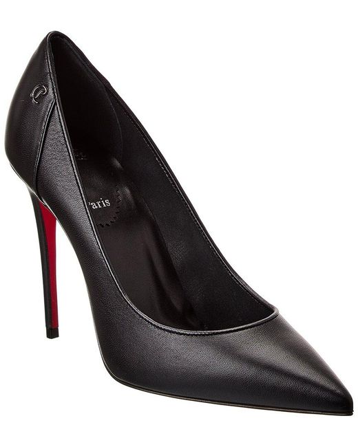 Christian Louboutin Black Sporty Kate 100 Leather Pump