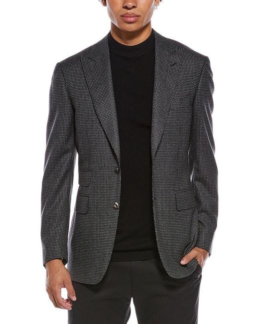 Canali Black Wool Blazer for men