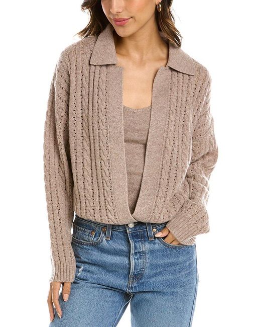 Design History Twofer Cashmere Sweater in Brown (Blue) - Save 36% | Lyst