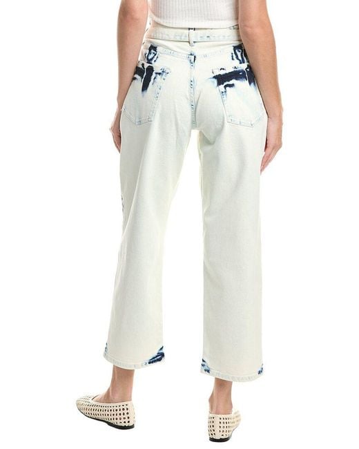 Proenza Schouler White Ellsworth Cropped Wide Jean