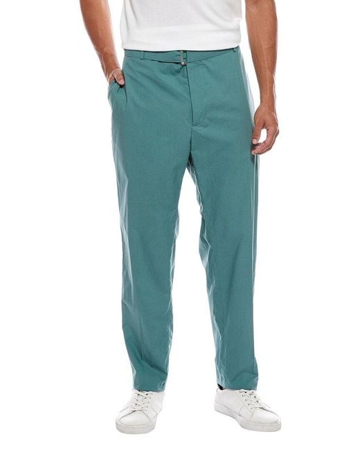 Officine Generale Green Officine Generale Owen Poplin Trouser for men