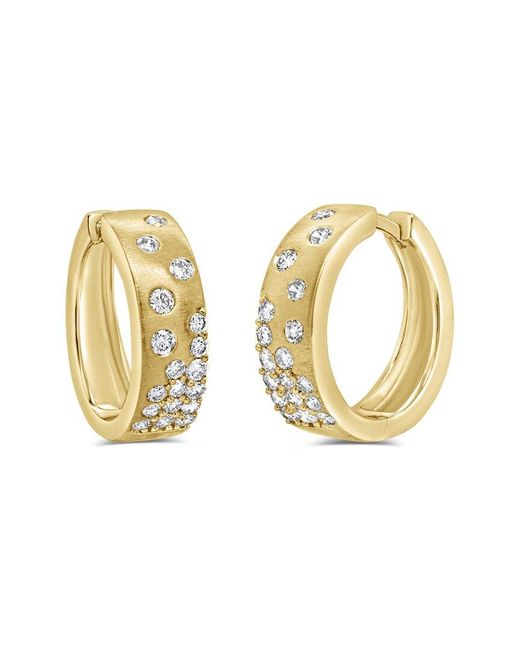Sabrina Designs Metallic 14K 0.46 Ct. Tw. Diamond Hoop Earrings