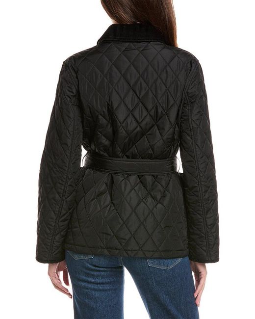 Burberry Black Quilted Coat