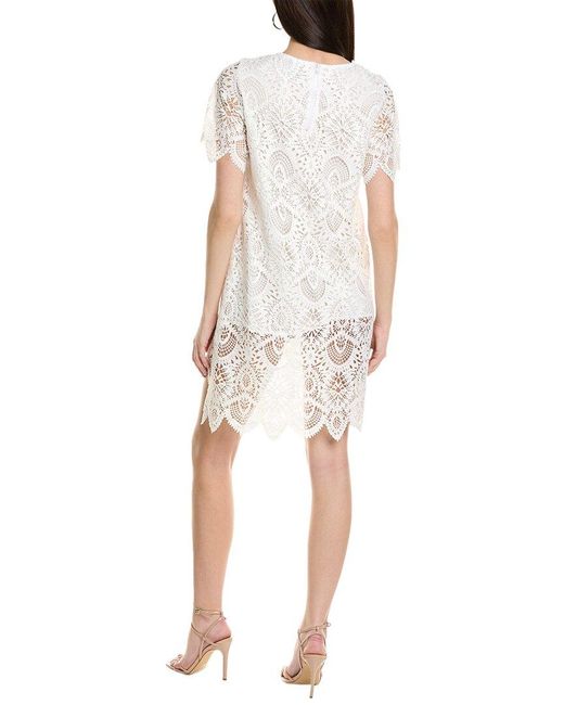 SNIDER White Palm Tunic Dress
