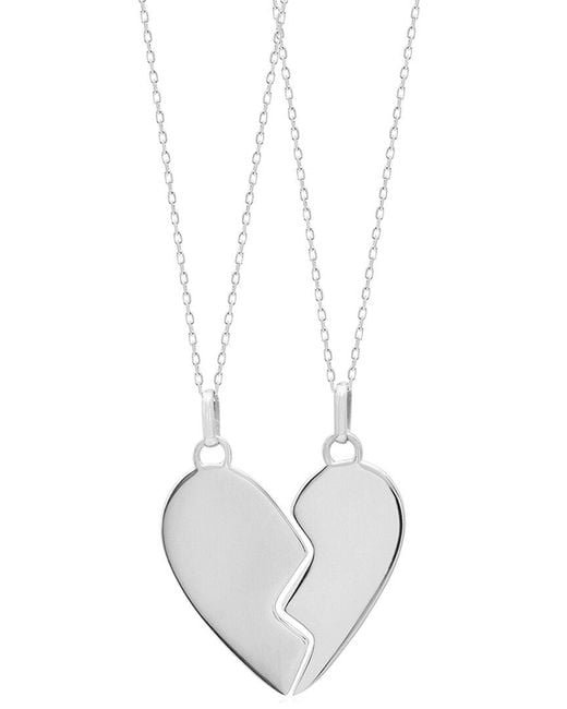 Gabi Rielle White Silver Bff Necklace