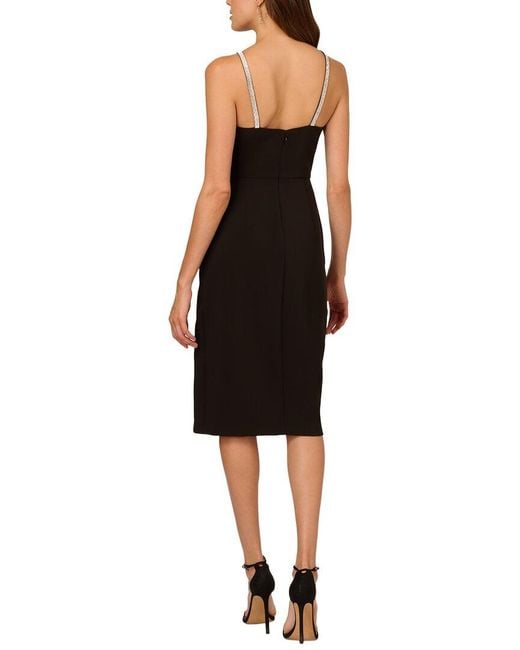 Adrianna Papell Black Sheath Dress