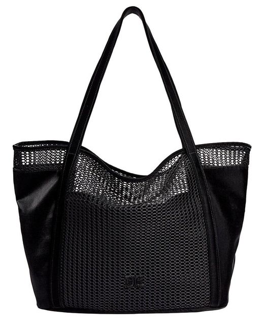 Sam Edelman Black Kyla Sheer Mesh Tote