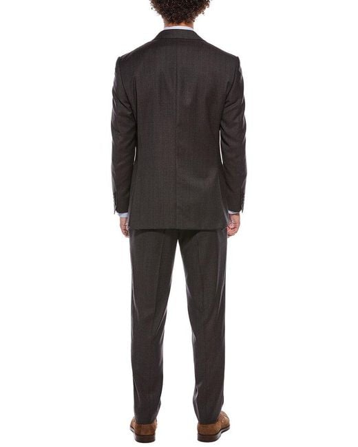 Canali Black 2Pc Wool Suit for men