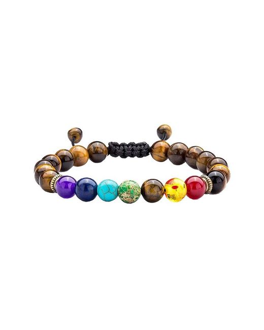 Stephen Oliver Blue 18k Plated 34.50 Ct. Tw. Gemstone Bracelet for men