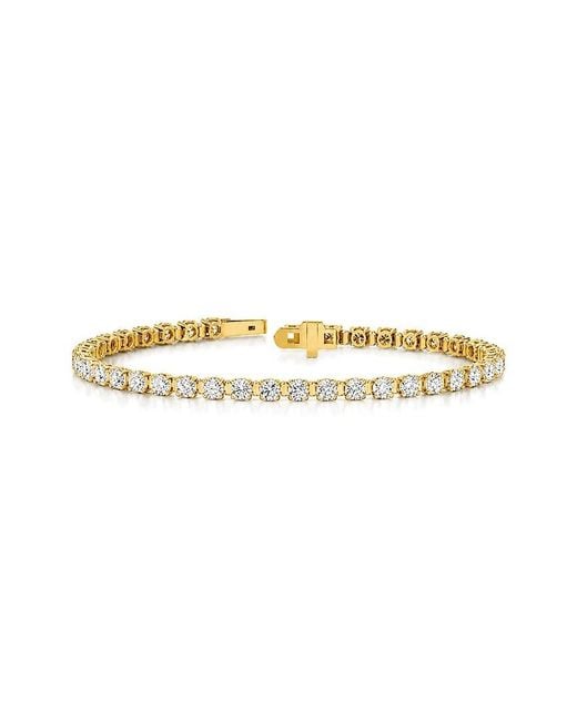 Lab Grown Diamonds White 14K 5.14 Ct. Tw. Lab-Grown Diamond Tennis Bracelet