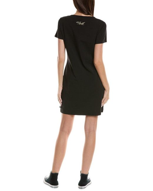 Karl Lagerfeld Black Karl Sequin T-Shirt Dress