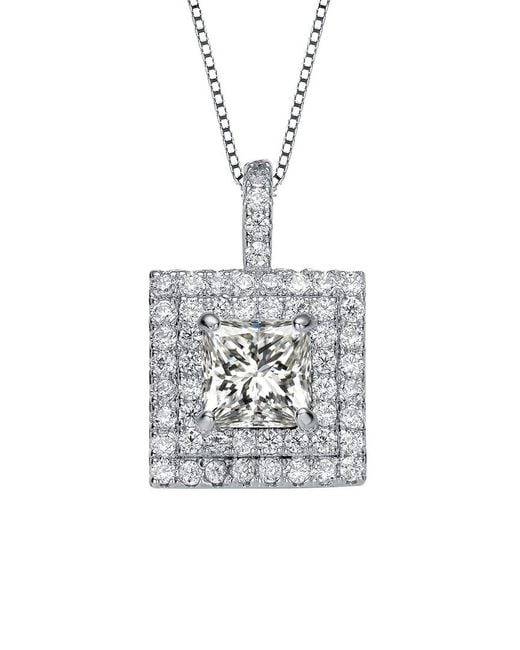 Genevive Jewelry White Pendant Necklace