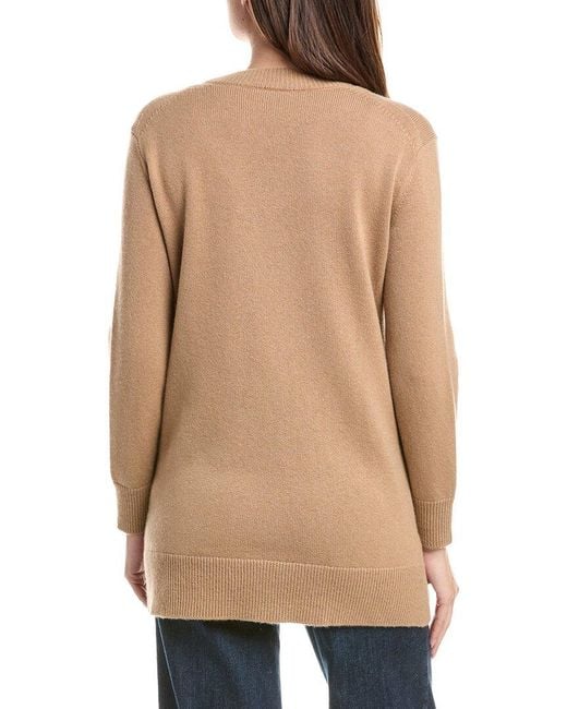 Lafayette 148 New York Natural Cashmere & Wool Cardigan