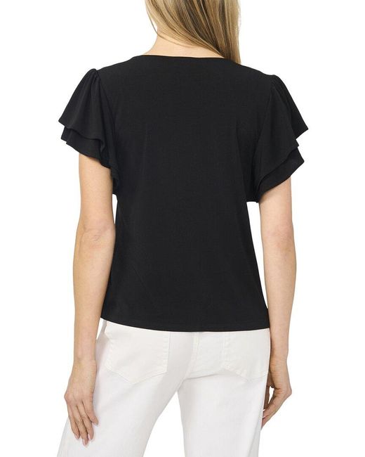 Cece Black Knit Top