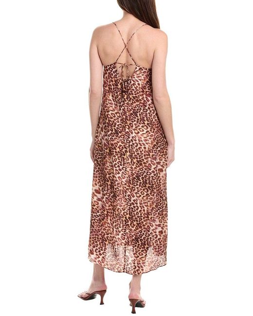 Monte and Lou Pink Chia Silk-Blend Sundress