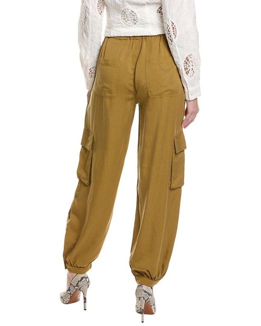 Mother Yellow Curbside Cargo Quickie Cinch Pant