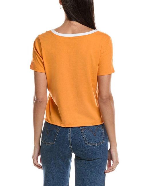 Prince Peter Orange Gameday Tennessee Oversized Crop T-Shirt