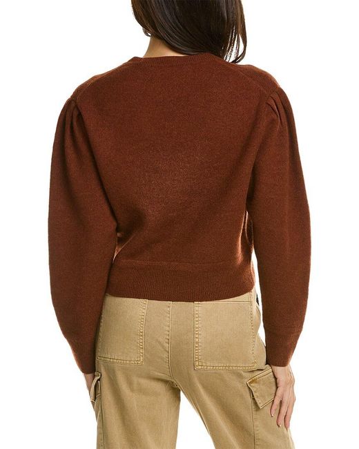 AllSaints Brown Vika Wool Sweater