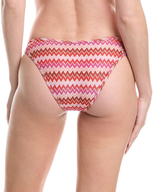 Ramy Brook Pink Chevron Isla Bottom