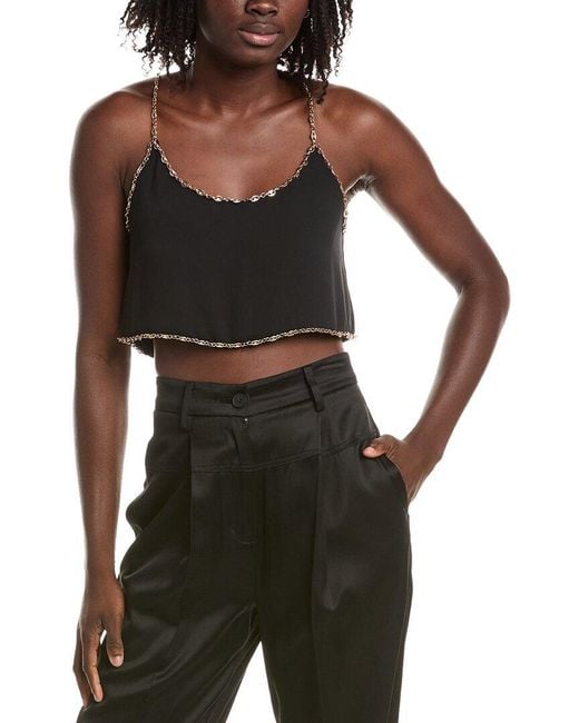 Alexis Black Sirey Cropped Top