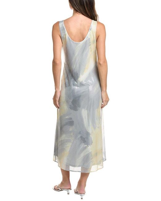 Kenneth Cole Blue Long Slip Dress