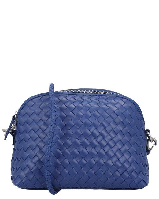 Dragon Diffusion Blue Chunky Fellini Pochette Leather Pouch