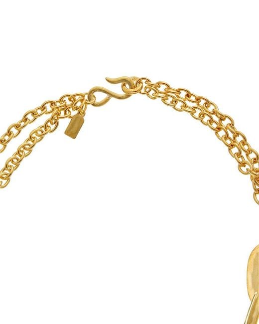 Kenneth Jay Lane Metallic Solo Necklace