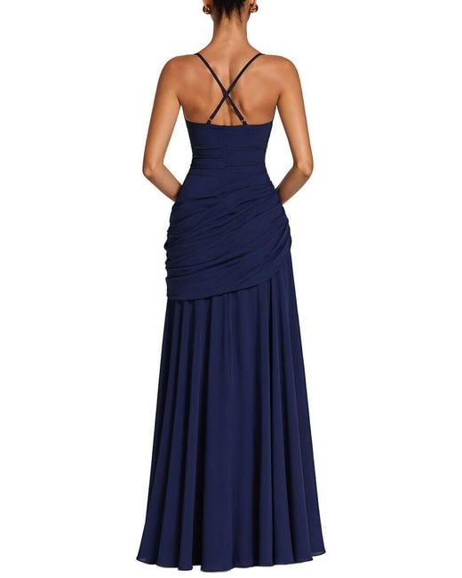 LEON GORI Blue Maxi Dress
