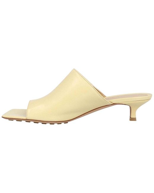 Bottega Veneta Natural Lambskin Leather Stretch Mule, Never Worn (Authentic Pre-Loved)